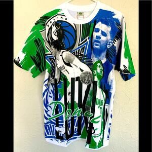 NWT ALL OVER PRINT LUKA DONCIC AOP MENS SIZE XL HEAVY SOFT CUT & SEW COTTON RARE